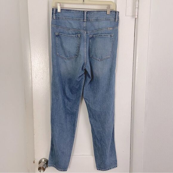 Kancan High Waist Relaxed Mom Baggy Jeans Distressed Straight Leg - Picture 4 of 13